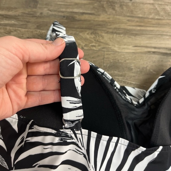 NWT Swim Solutions Triple Tier Fauxkini One Piece - Picture 6 of 12